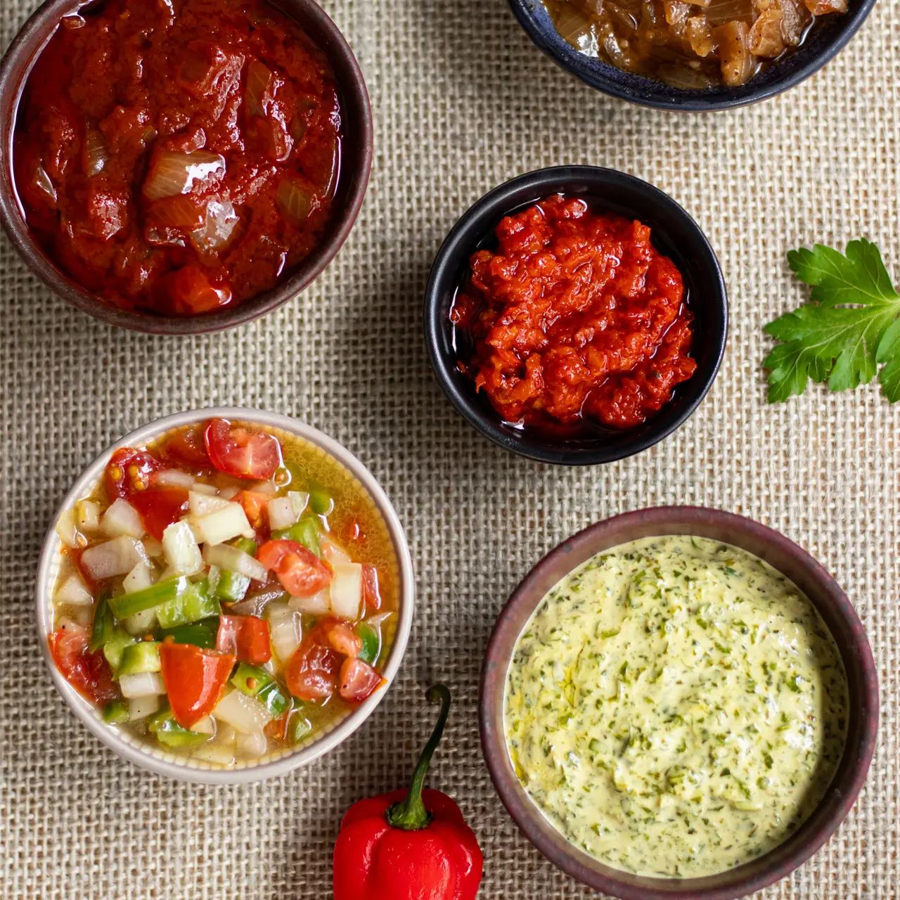 Assortiment de sauces maison